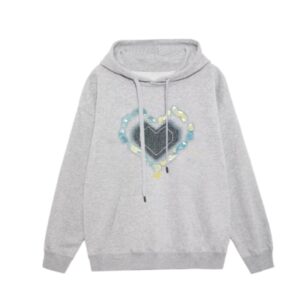 Heart-Print "Sweet & Cool" Style Hoodie