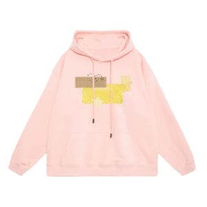 Versatile Preppy Pullover Hoodie — Pink